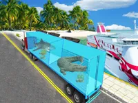 image bg Sea Animal Transport Truck
