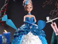 Icing On Doll Cake image