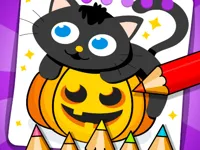 Halloween Coloring Games image